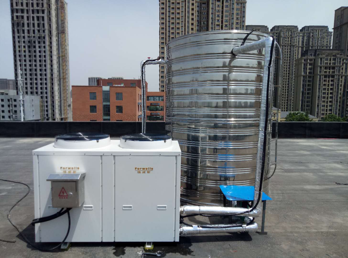 河南學(xué)校用空氣能熱水器，四季恒溫